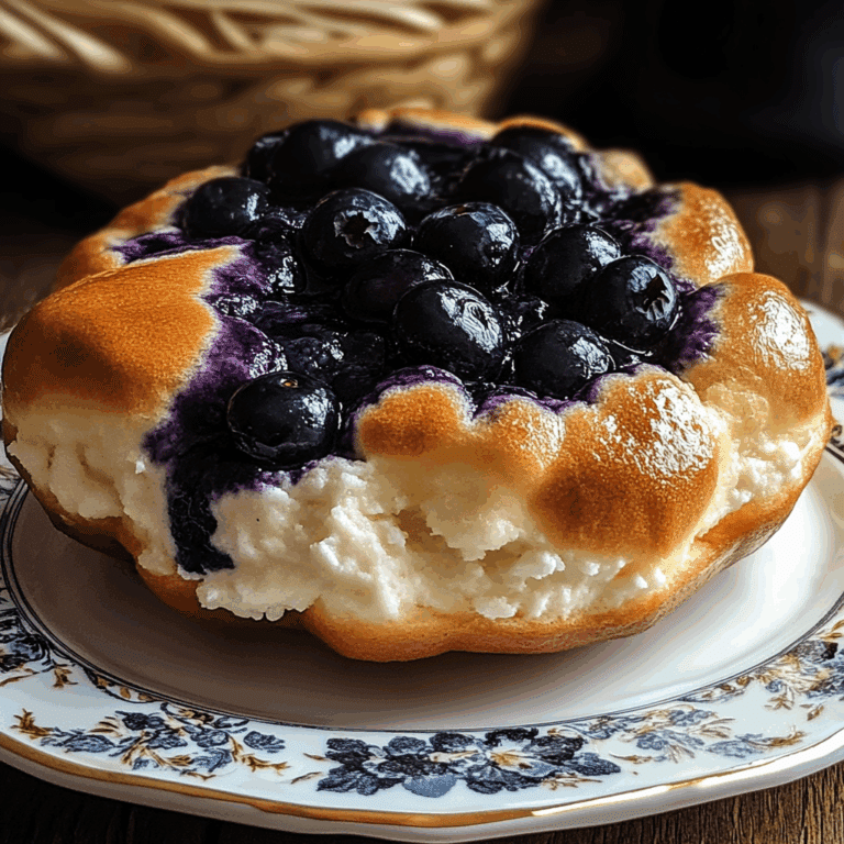Blueberry Fluffy Cottage Cheese Cloud Bread