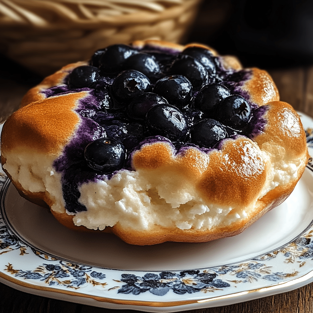 Blueberry Fluffy Cottage Cheese Cloud Bread