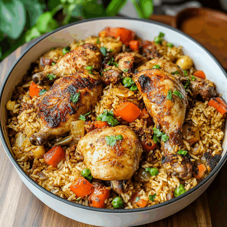 Caribbean Chicken and Spiced Rice