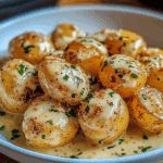 Creamy Garlic Baby Potatoes
