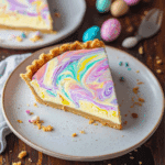 Easter Swirl Cheesecake Pie