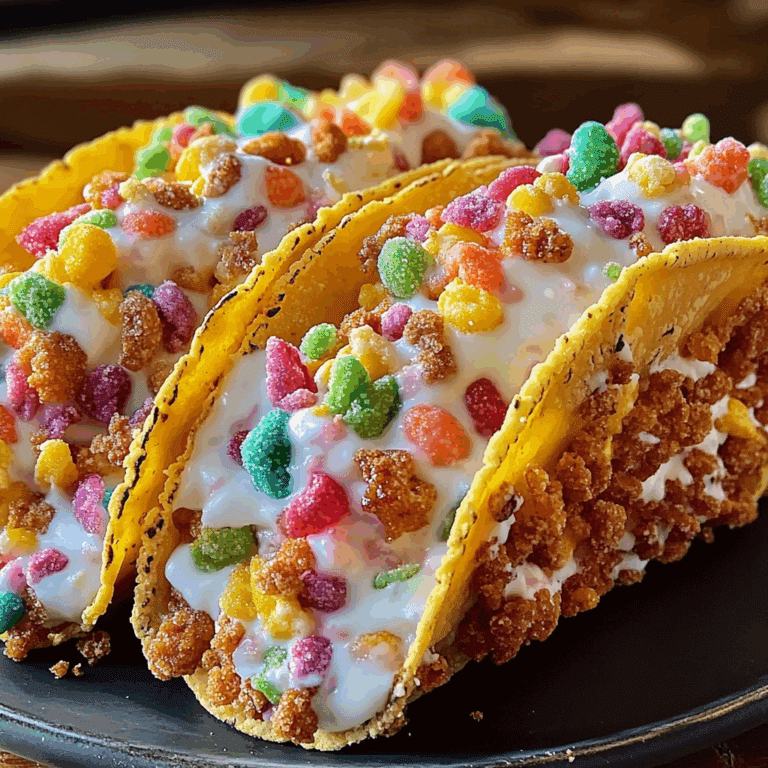 Fruity Pebbles Cheesecake Tacos