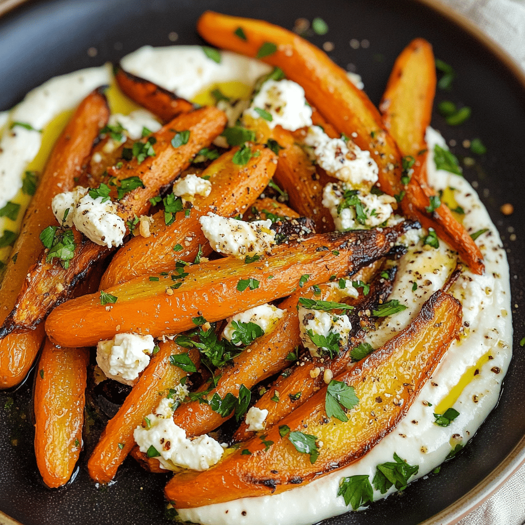 Roasted Carrots with Ricotta
