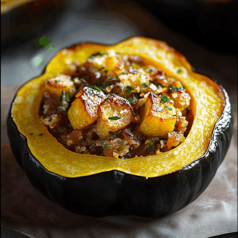 Stuffed Baked Acorn Squash