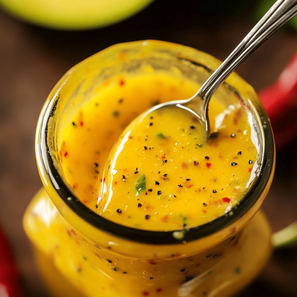 Sweet and Spicy Mango Salad Dressing