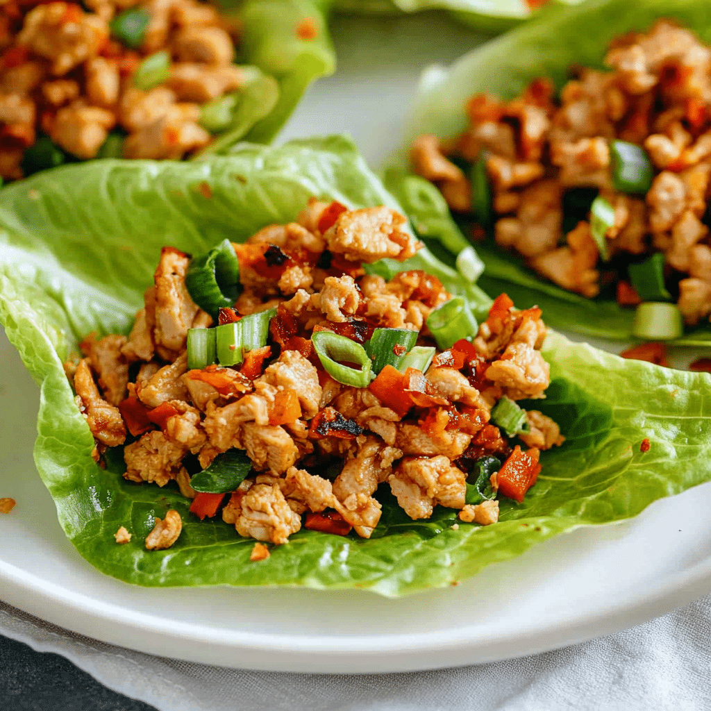 Asian Turkey Lettuce Wraps