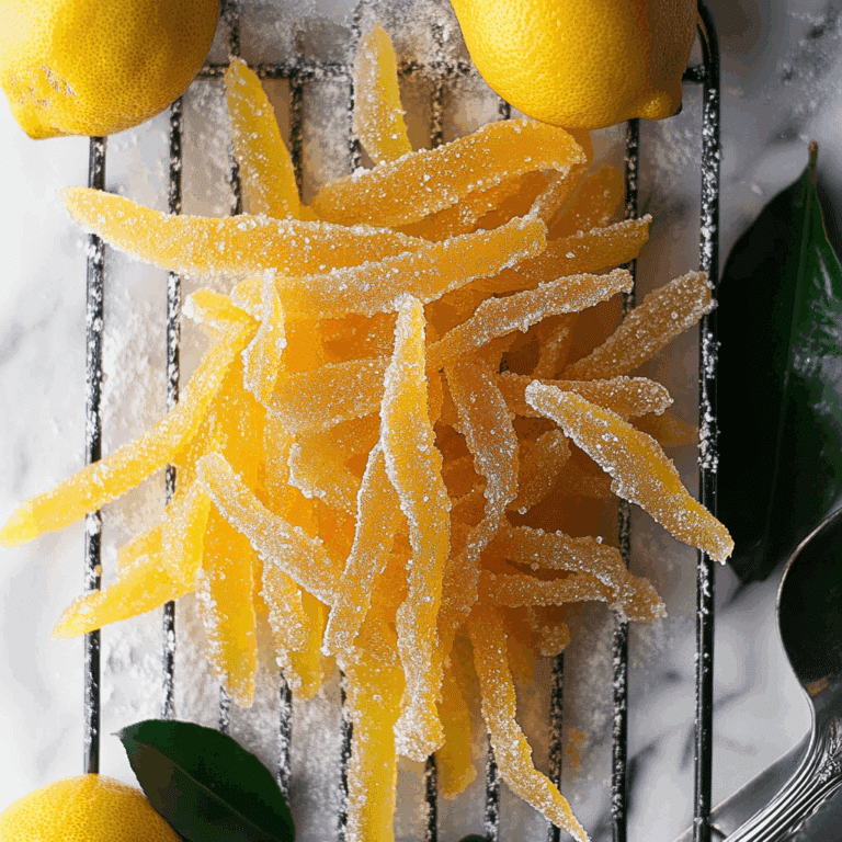 Candied Lemon Peel