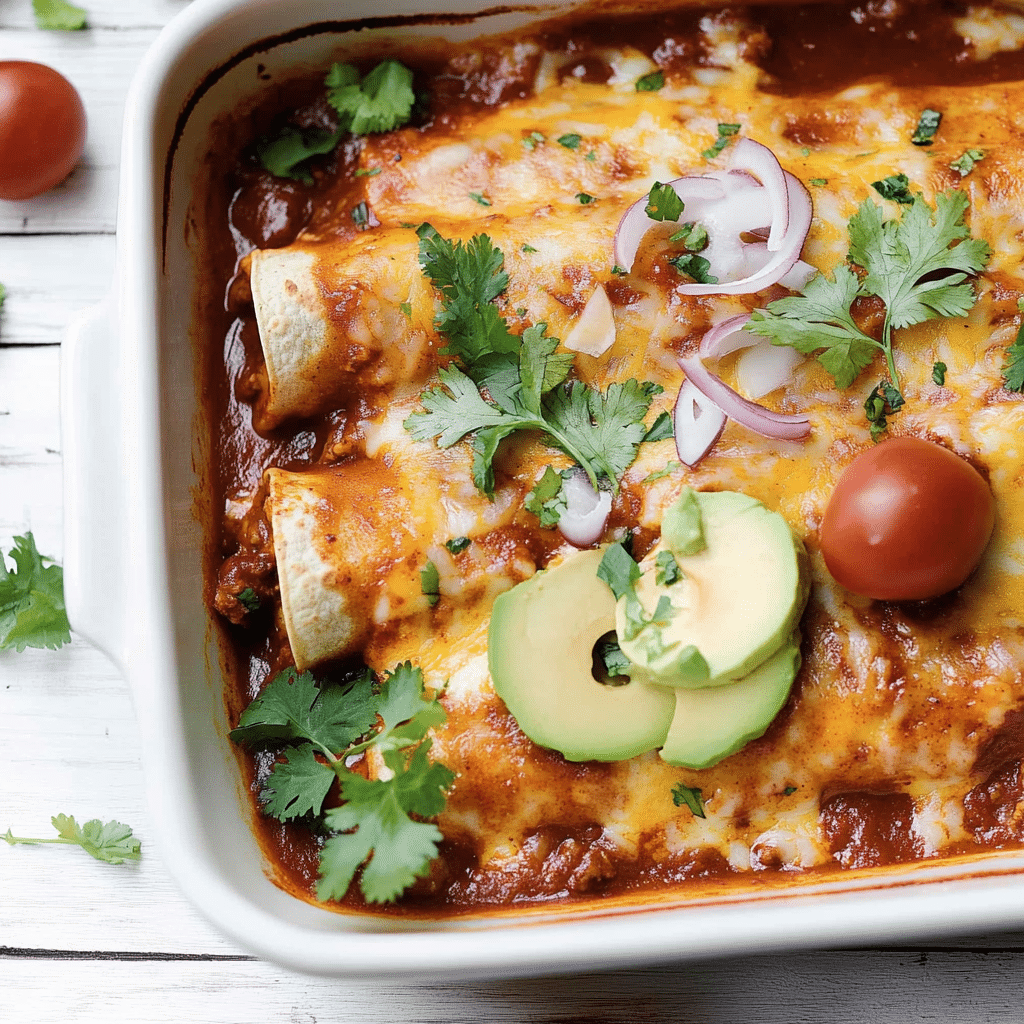 Cheese Enchiladas with Chili Gravy