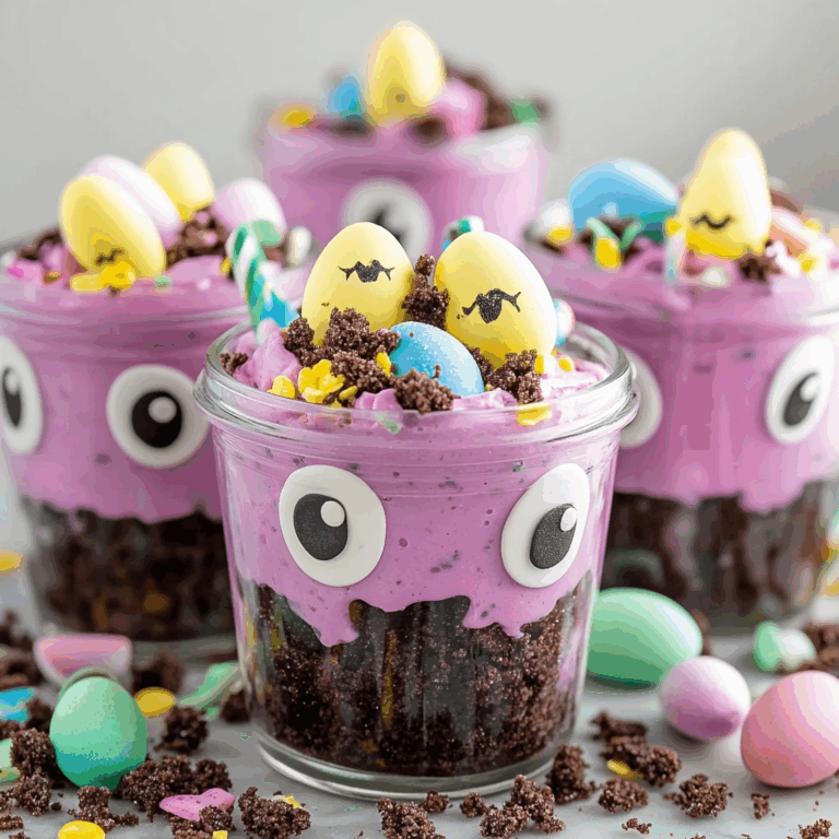 Easter Dirt Pudding Jars