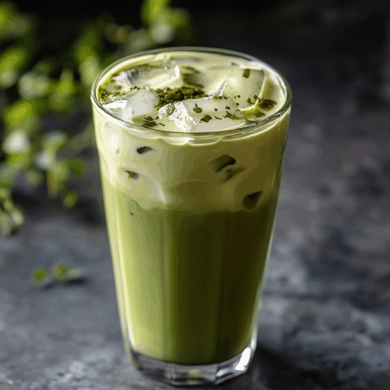 Iced Brown Sugar Matcha Latte