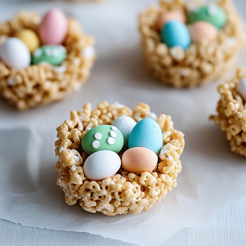 Krispies Easter Egg Nests