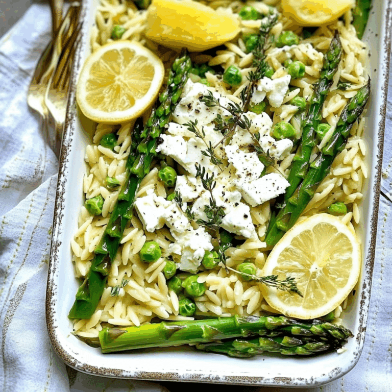 Orzo with Asparagus & Feta
