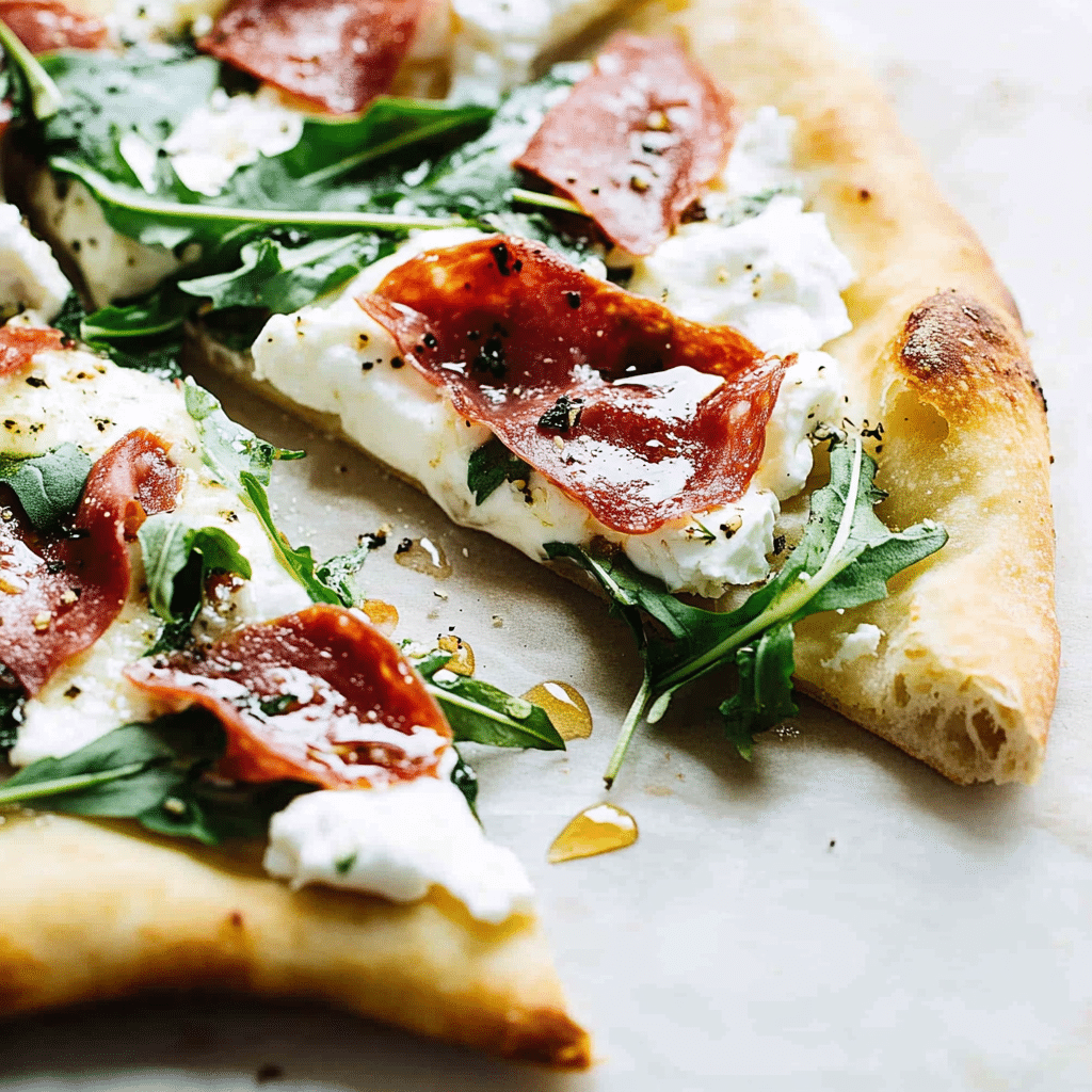 Prosciutto and Honey Burrata Pizza