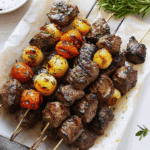 Rosemary Garlic Steak Kebabs