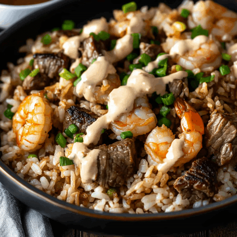 Shrimp and Steak Fried Rice