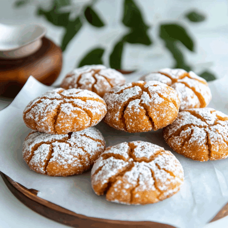Thai Tea Mochi Crinkle Cookies