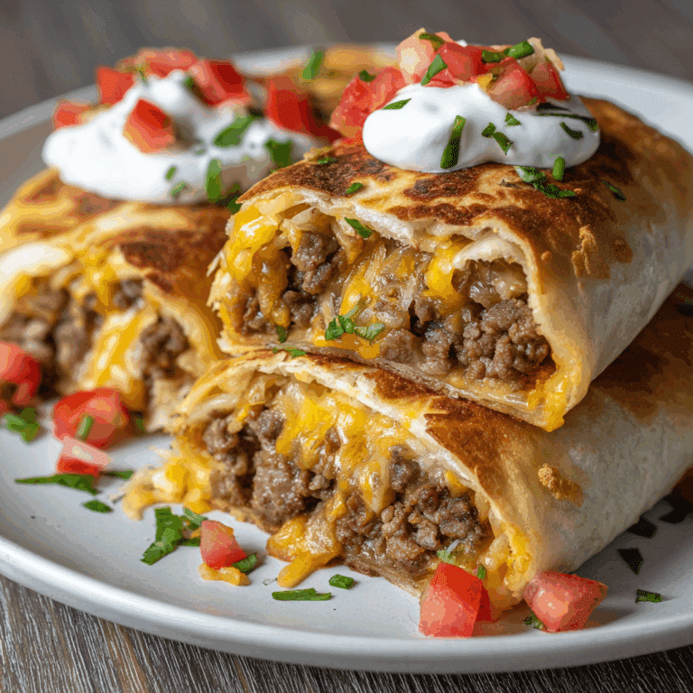 Beef and Cheese Chimichangas