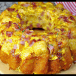 Breakfast Bundt Cake Casserole with Ham & Tater Tots