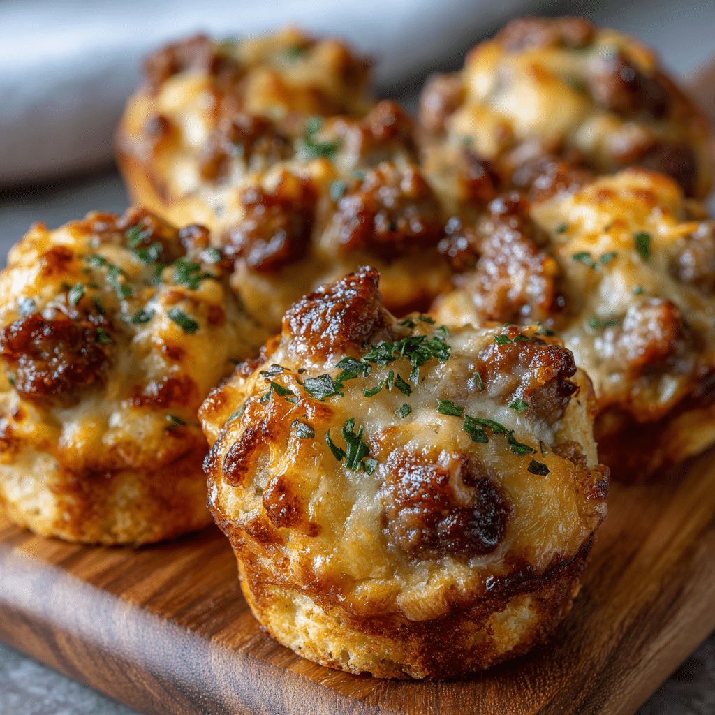 Cheesy Sausage Biscuit Bites