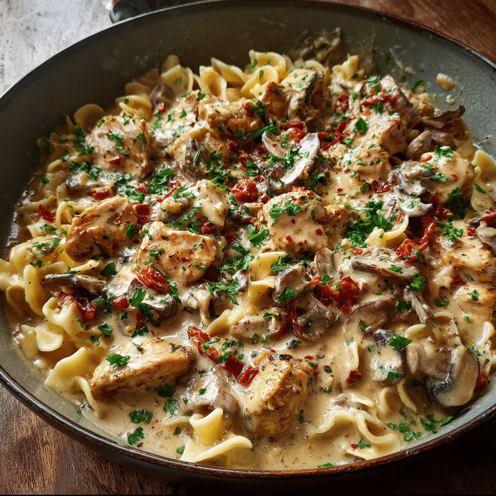 Chicken Stroganoff with Creamy Mushroom Gravy