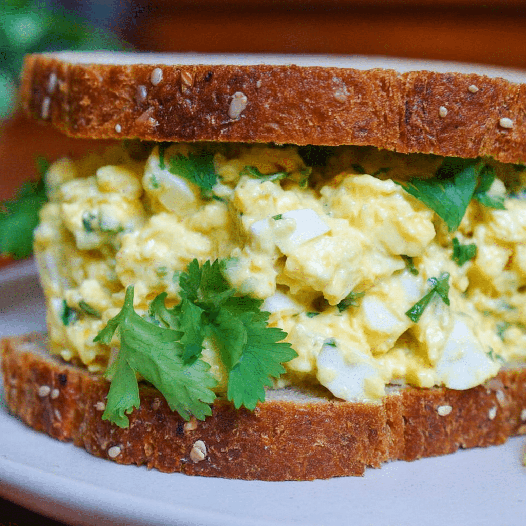 Classic Egg Salad Sandwich with Cream Cheese