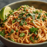 Cold Sesame Noodles with Spicy Peanut Sauce
