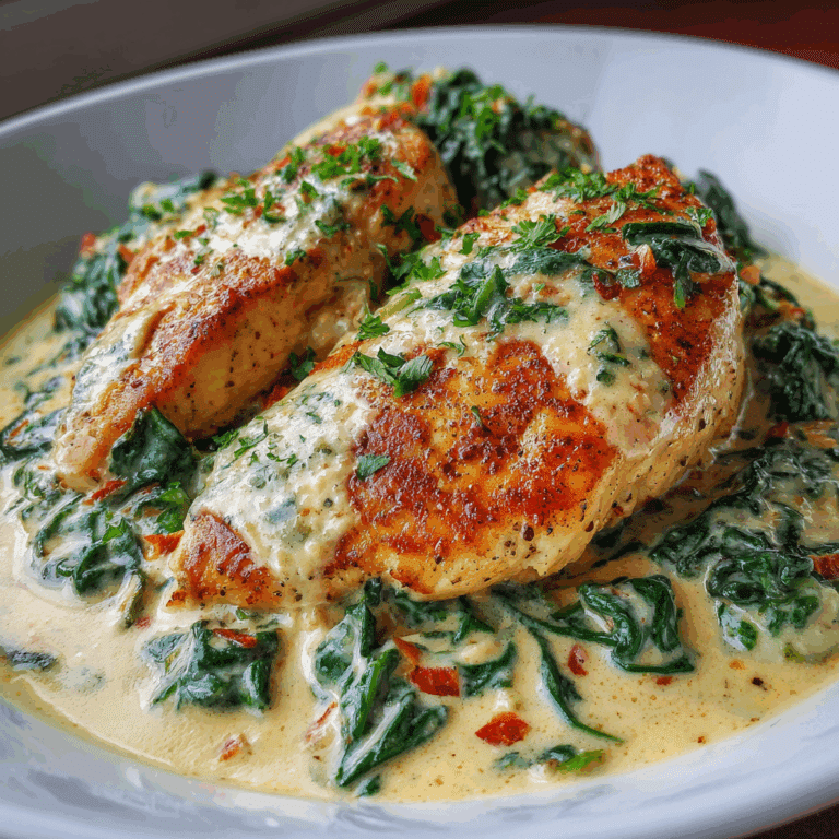 Creamy Chicken Florentine with Spinach & Parmesan