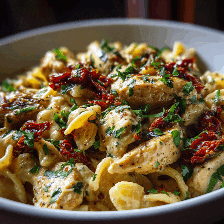 Creamy Tuscan Chicken Pasta with Sun-Dried Tomatoes