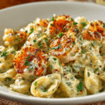 Creole Garlic Alfredo with Cheese Tortellini & Seafood