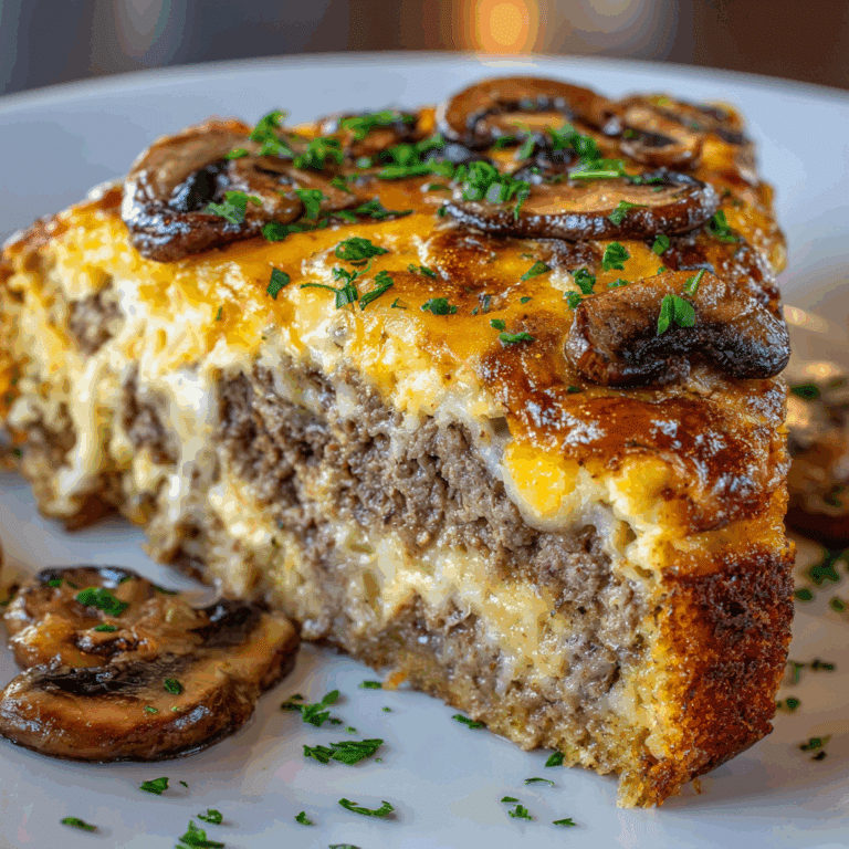 Hamburger Mushroom Bake