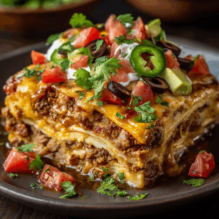 Layered Mexican Tortilla Casserole