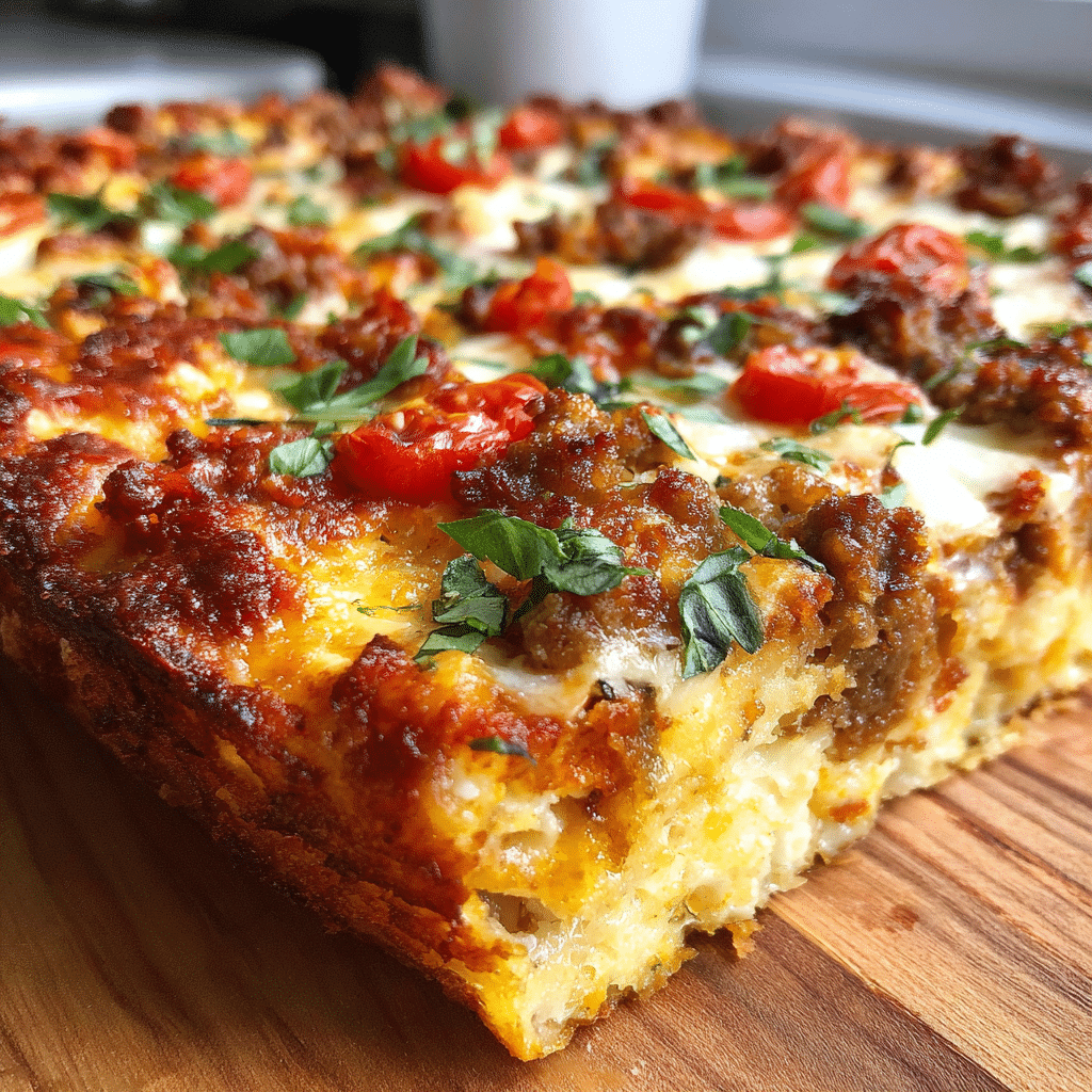 Low Carb Pizza Casserole
