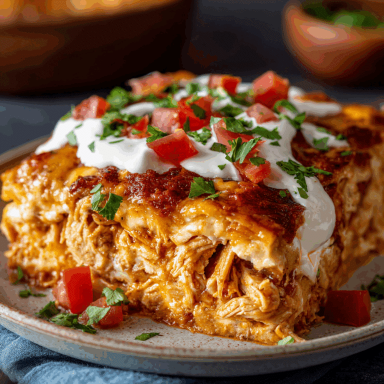 Sour Cream Chicken Enchilada Casserole