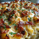 Ultimate Chicken Casserole with Bacon & Cheese