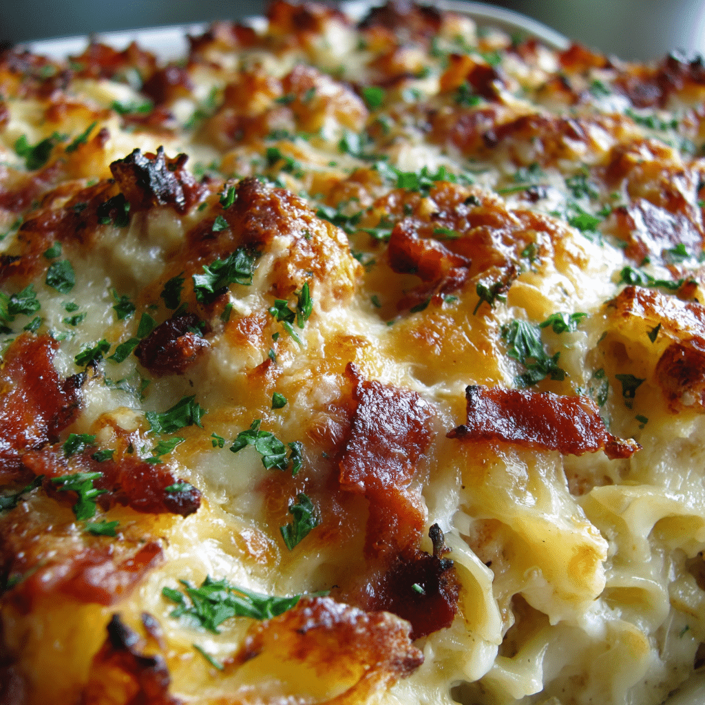 Ultimate Chicken Casserole with Bacon & Cheese