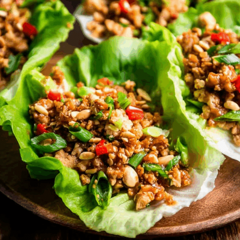 Asian Chicken Lettuce Wraps
