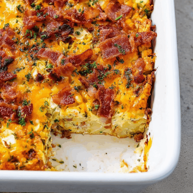 Bacon, Potato & Egg Breakfast Casserole