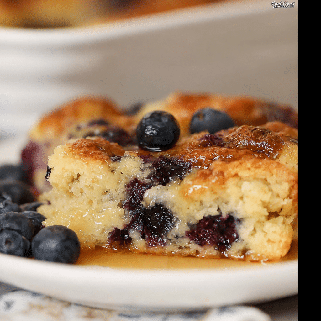 Blueberry Buttermilk Pancake Casserole