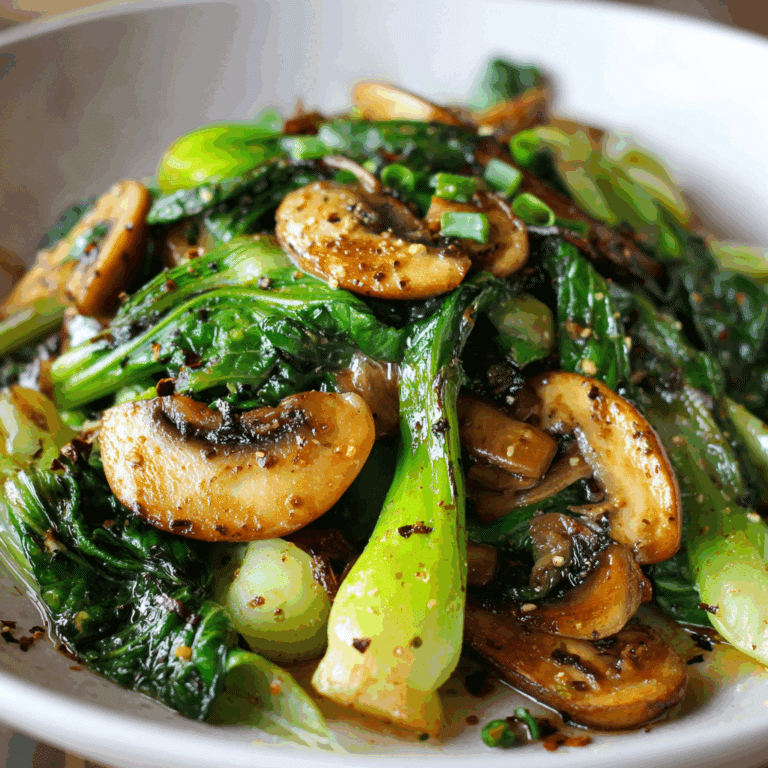 Bok Choy & Mushroom Stir-Fry