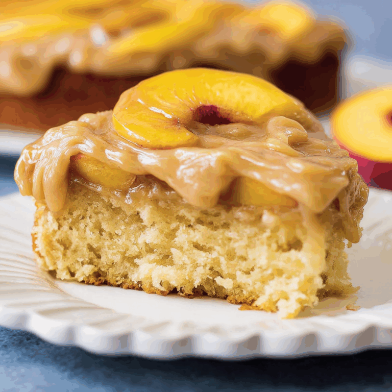 Brown Sugar Peach Cake