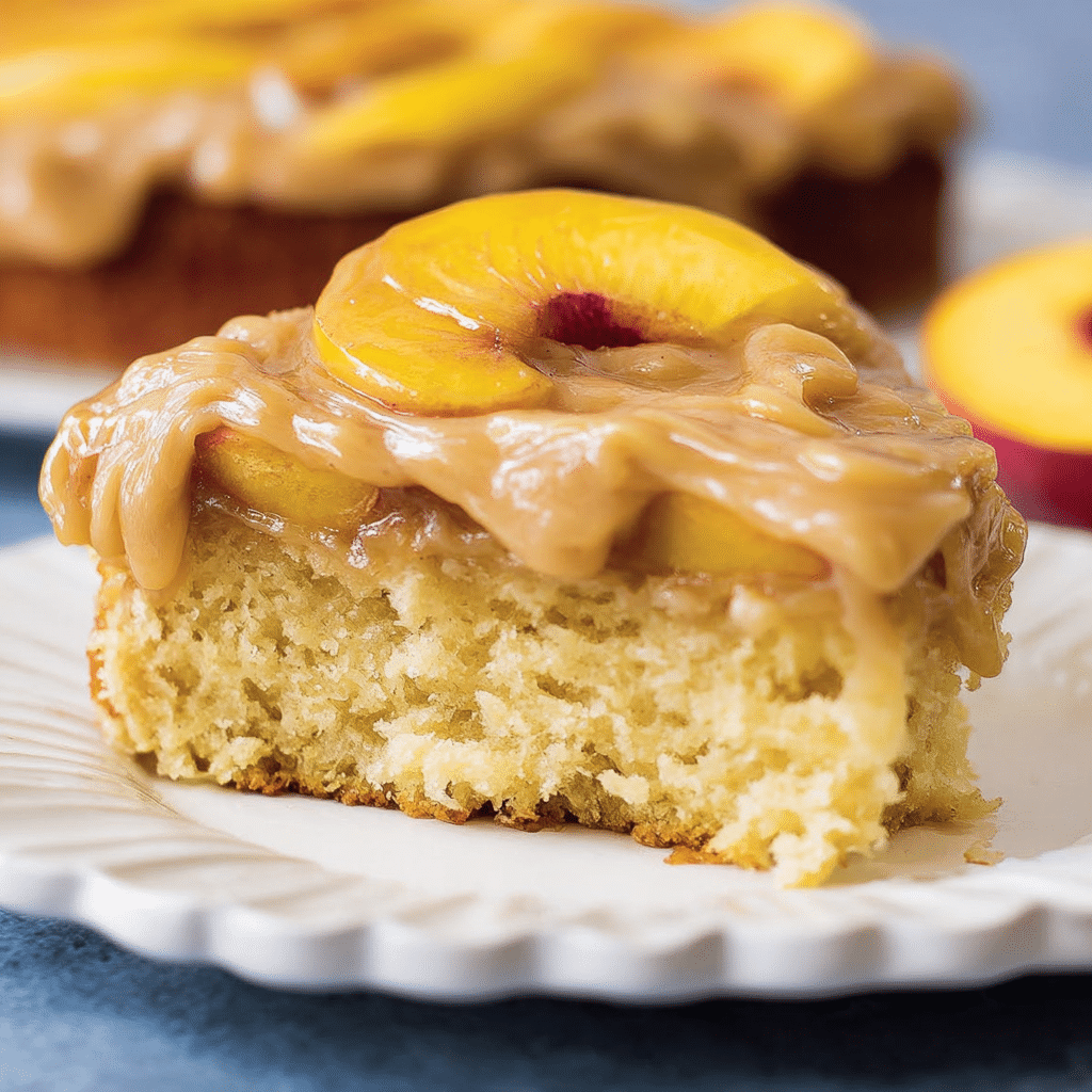 Brown Sugar Peach Cake
