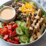 Burger Bowls with Creamy Special Sauce