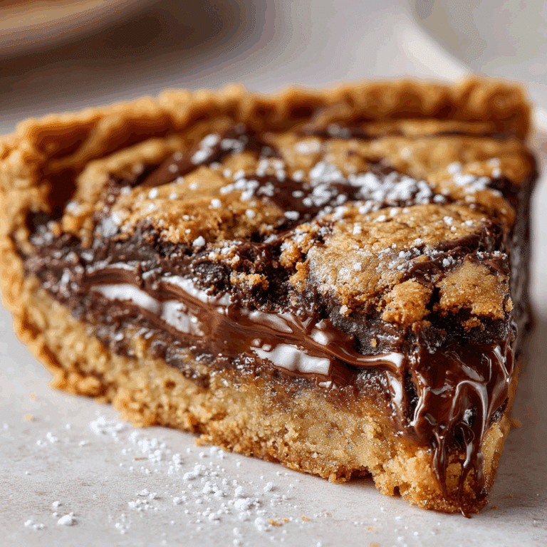 Nutella Stuffed Cookie Pie