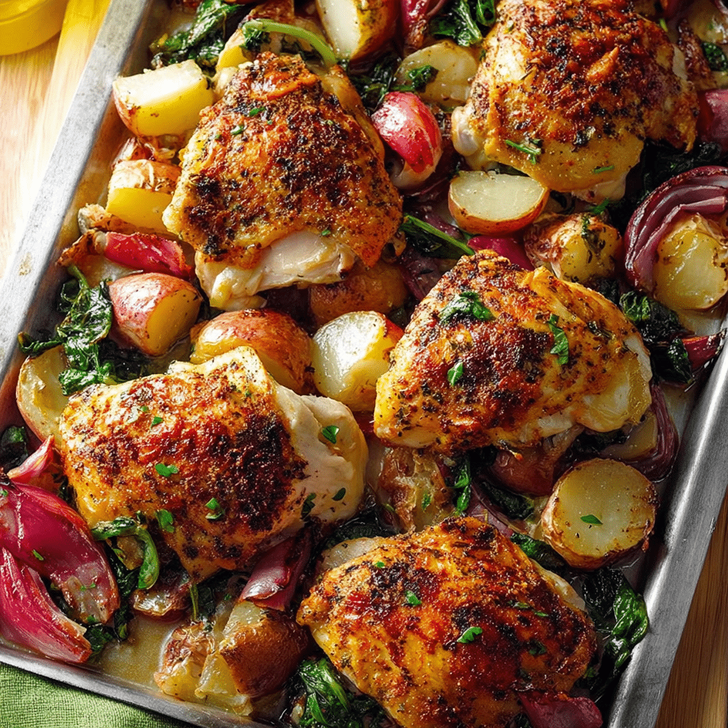 One-Pan Roasted Chicken & Veggies