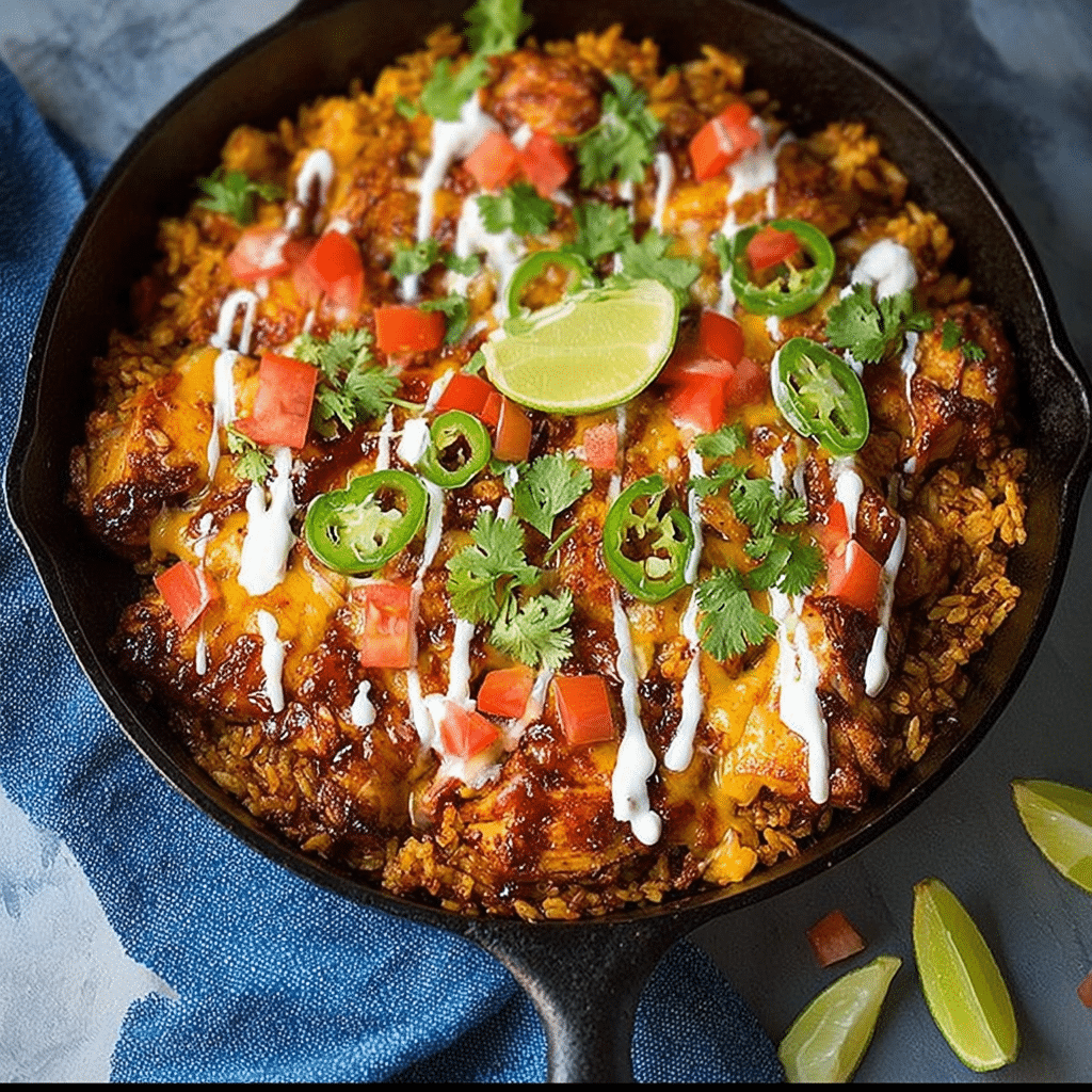One-Pot BBQ Chicken and Rice