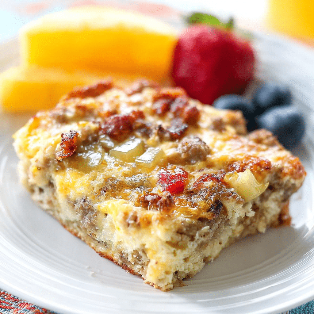 Overnight Sausage Breakfast Casserole
