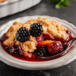 Peach Blackberry Cobbler