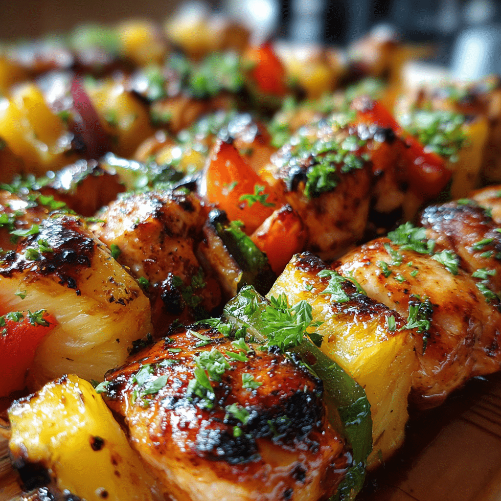 Pineapple Chicken Kabobs
