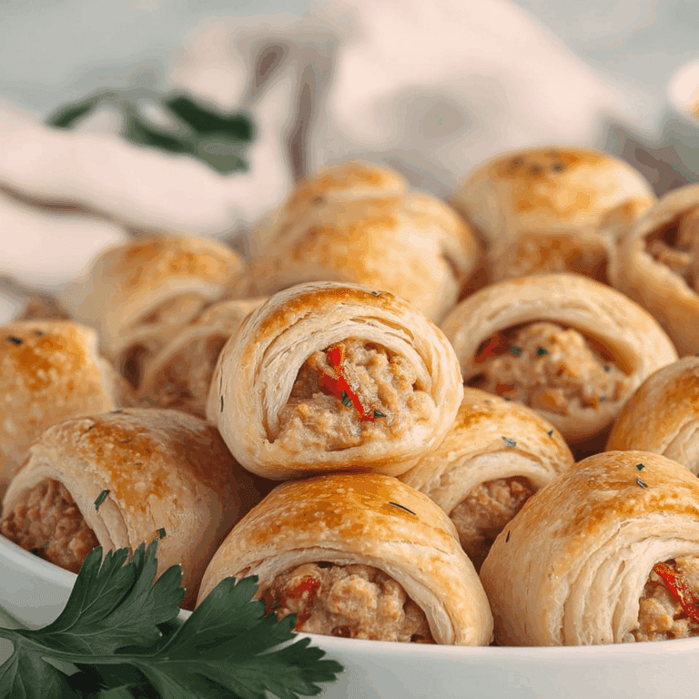 Rotel Sausage & Cream Cheese Crescent Bites