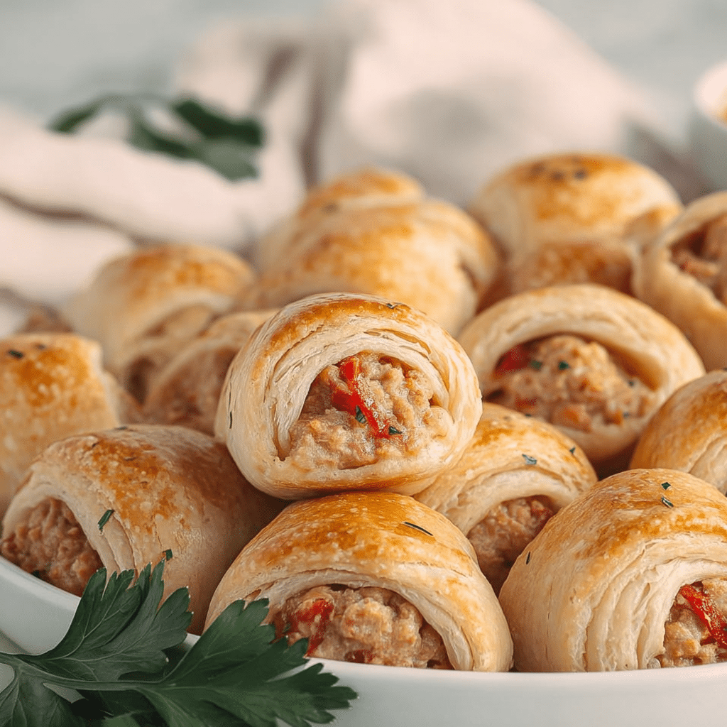 Rotel Sausage & Cream Cheese Crescent Bites